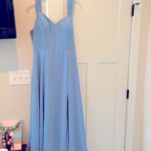 Azazie Bridesmaid Dress - “steel blue”